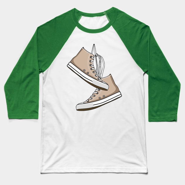 shoe tossing Baseball T-Shirt by INLE Designs